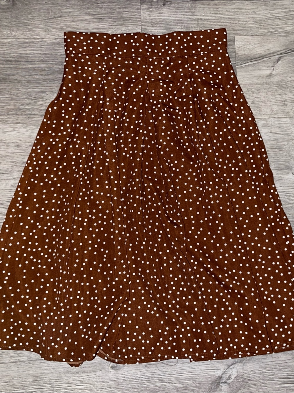 Polka dot midi skirt